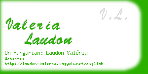 valeria laudon business card
